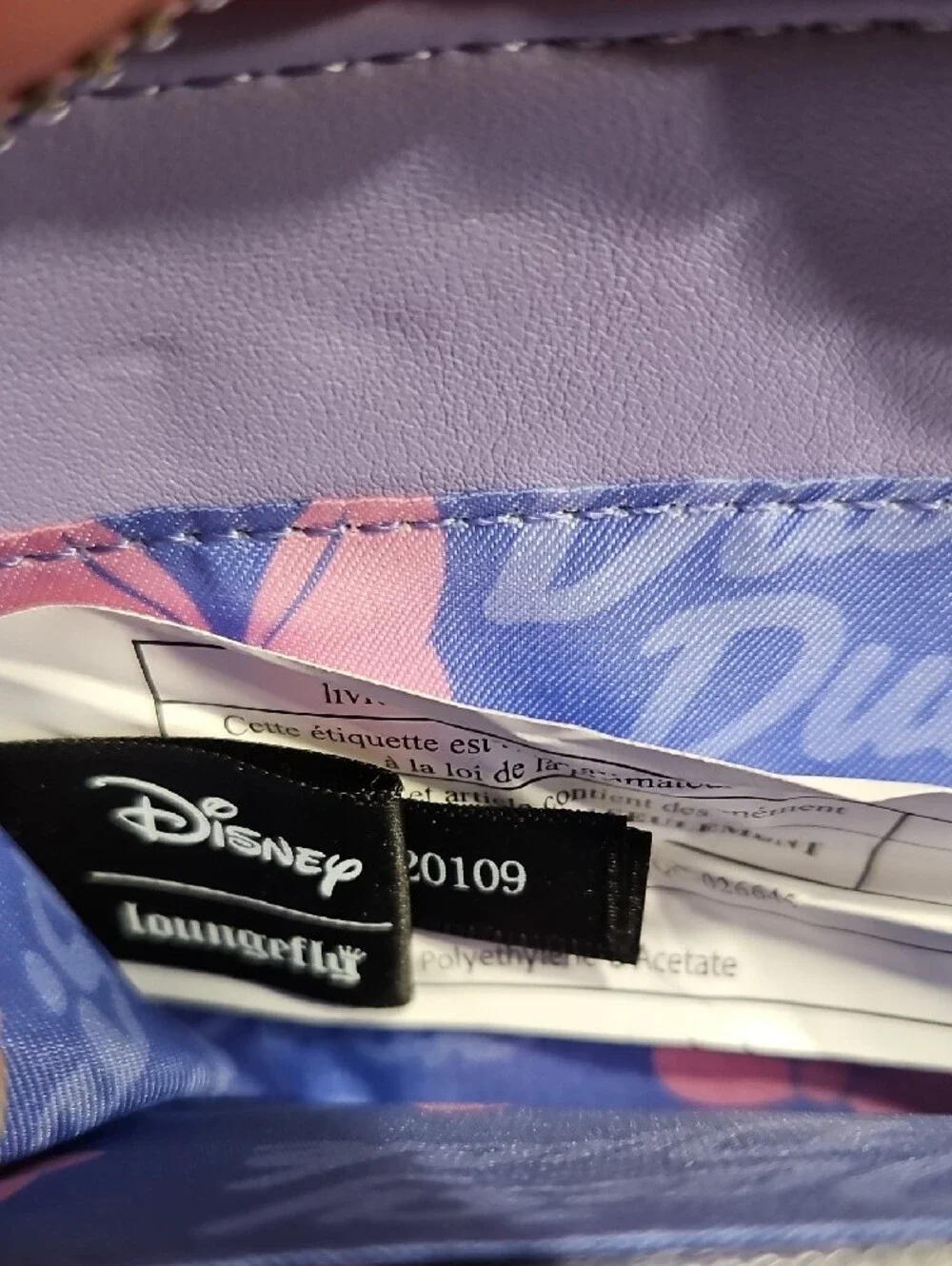 Disney Loungefly  Daisy Duck Face Zip Wallet - Pink, Lavender & Yellow NWOT